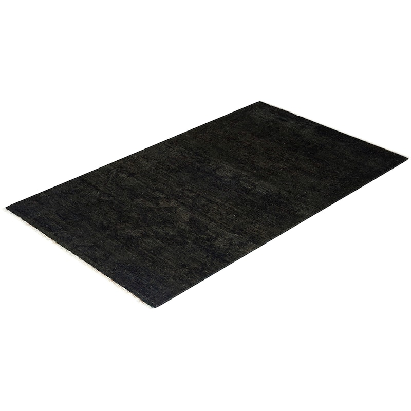 Vibrance One-of-a-Kind Hand-Knotted Runner Rug - Brown, 2' 8" x 4' 4" - 2' 8" x 4' 4"