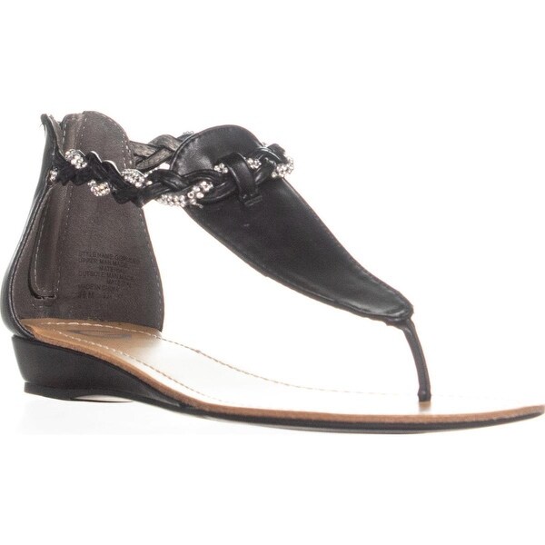 guess black flat sandals
