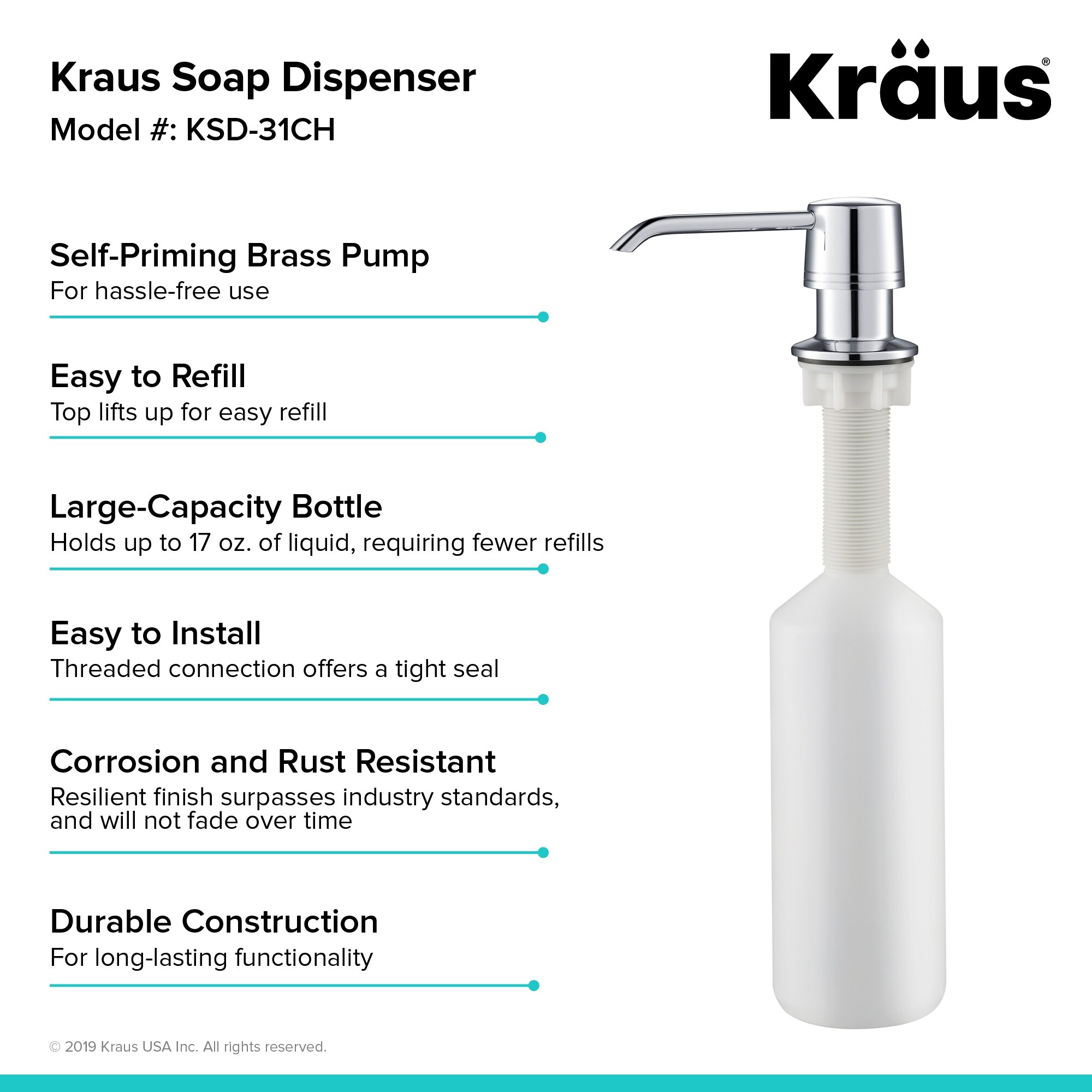 Kraus Kitchen Soap Dispenser