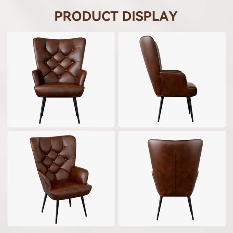 Modern Velvet Fabric Upholstered Chair