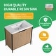 preview thumbnail 46 of 46, BNK 24/30/36/48/60 inch Freestanding Resin Sink Bathroom Vanity with Soft Close Door and Adjustable Shelf