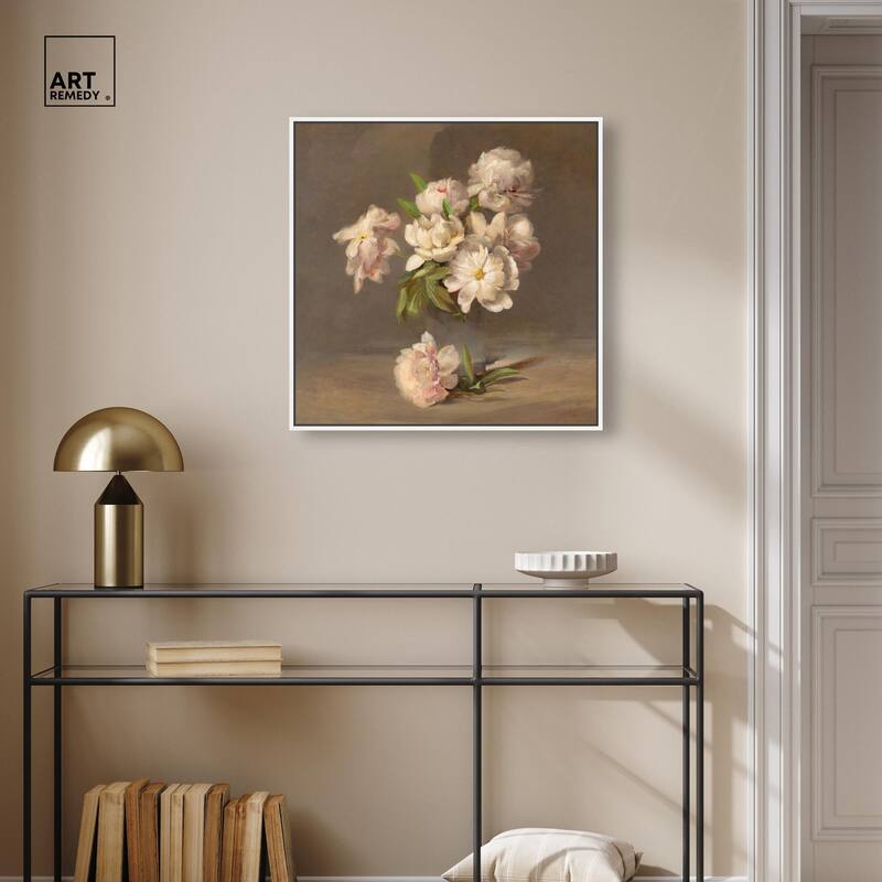 Porter Peonies in a Vase Canvas by Art Remedy