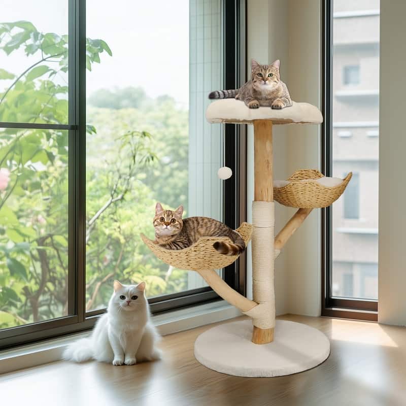 Cat Tree Tower Condo Furniture Scratch Post for Kittens Pet House Play