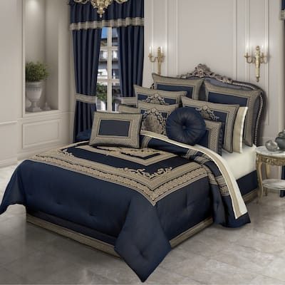 J. Queen New York Excelsior Royal Blue Comforter Set