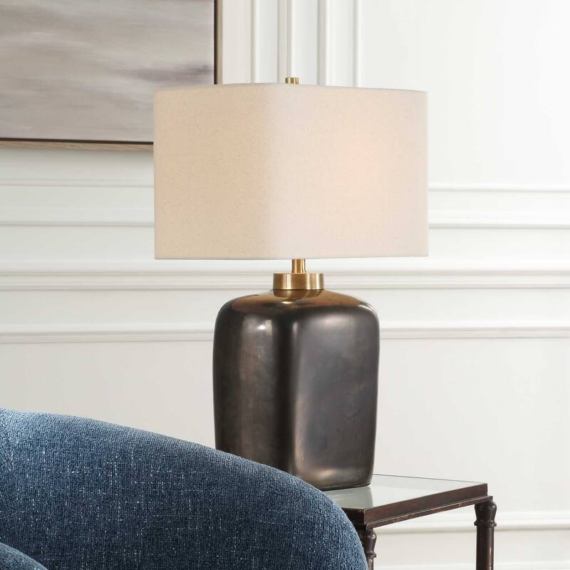Uttermost Quentin Dark Bronze Table Lamp - N/A