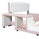 preview thumbnail 11 of 9, Full Size Upholstered Platform Bed with Storage Nightstand & Guardrail
