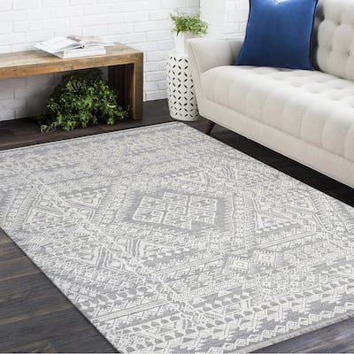 Overton Handmade Modern Contemporary Geometric Area Rug