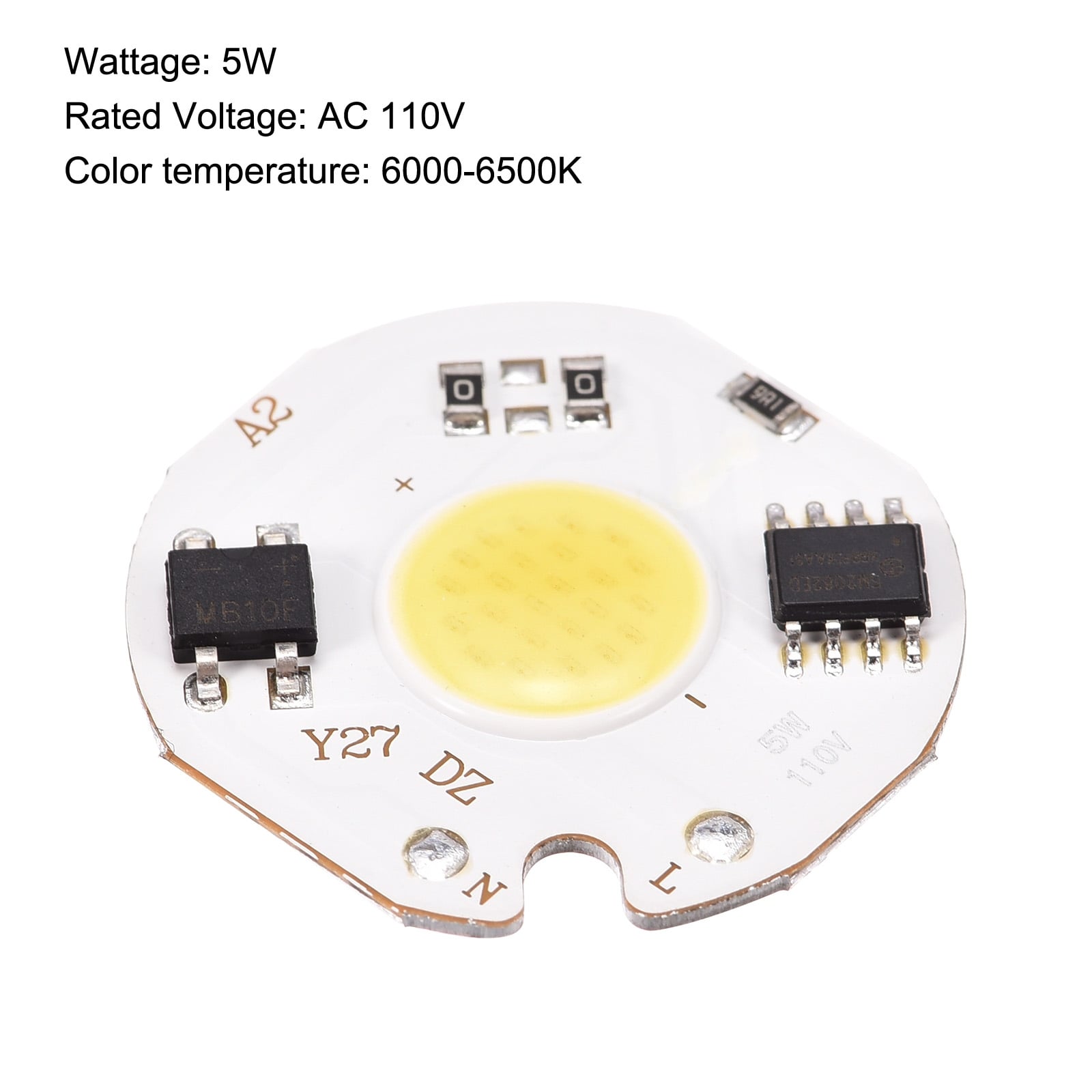 lungebetændelse jeg er syg lomme LED Chip Bulb 110V 5W Cool White 6000-6500K High Power Floodlight Lamp -  Cool White - Overstock - 36629761