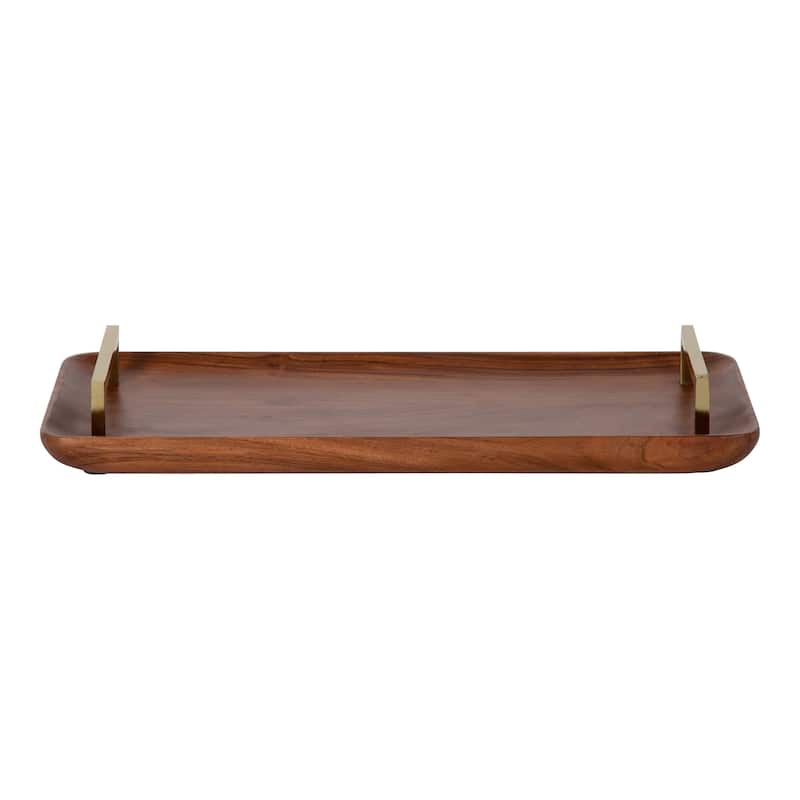 Kate and Laurel Cantwell Wood Decorative Tray - 18x8