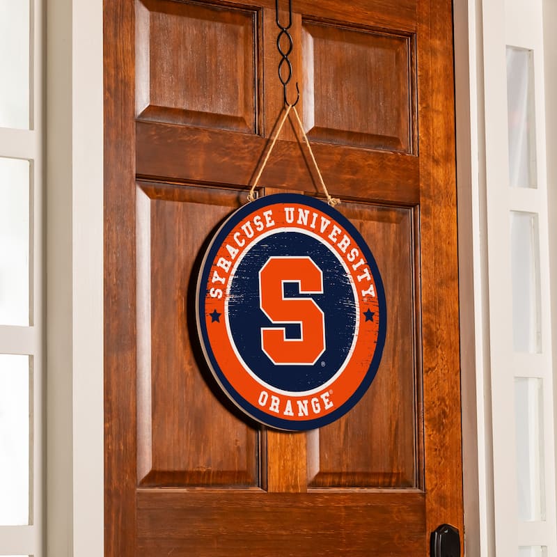 Syracuse University Wooden Door Decor Wall Sign - Multi-Color - 18 x 18