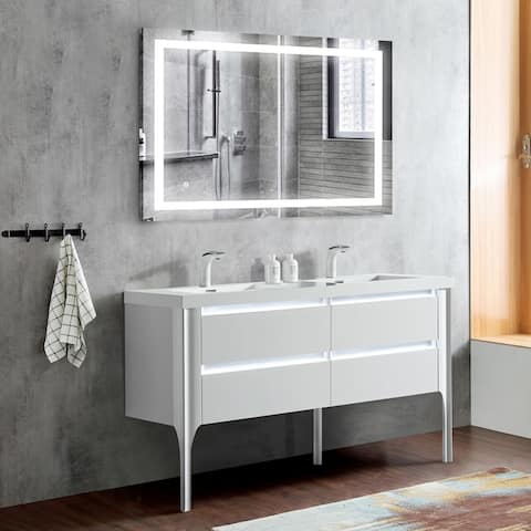 Bathroom Vanity LED Lighted Mirror-32*24in-(Horizontal/Vertical)