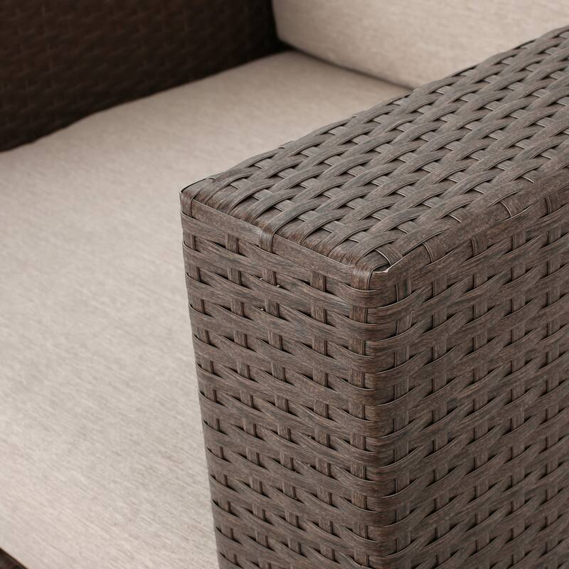 Puerta Outdoor Cushioned Swivel Club Chair (Set of 2) by Christopher Knight Home