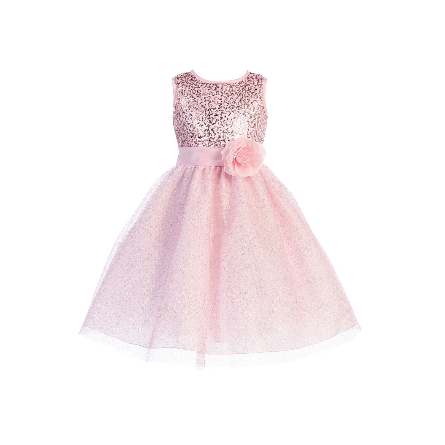 tulle and sequin bridesmaid dress