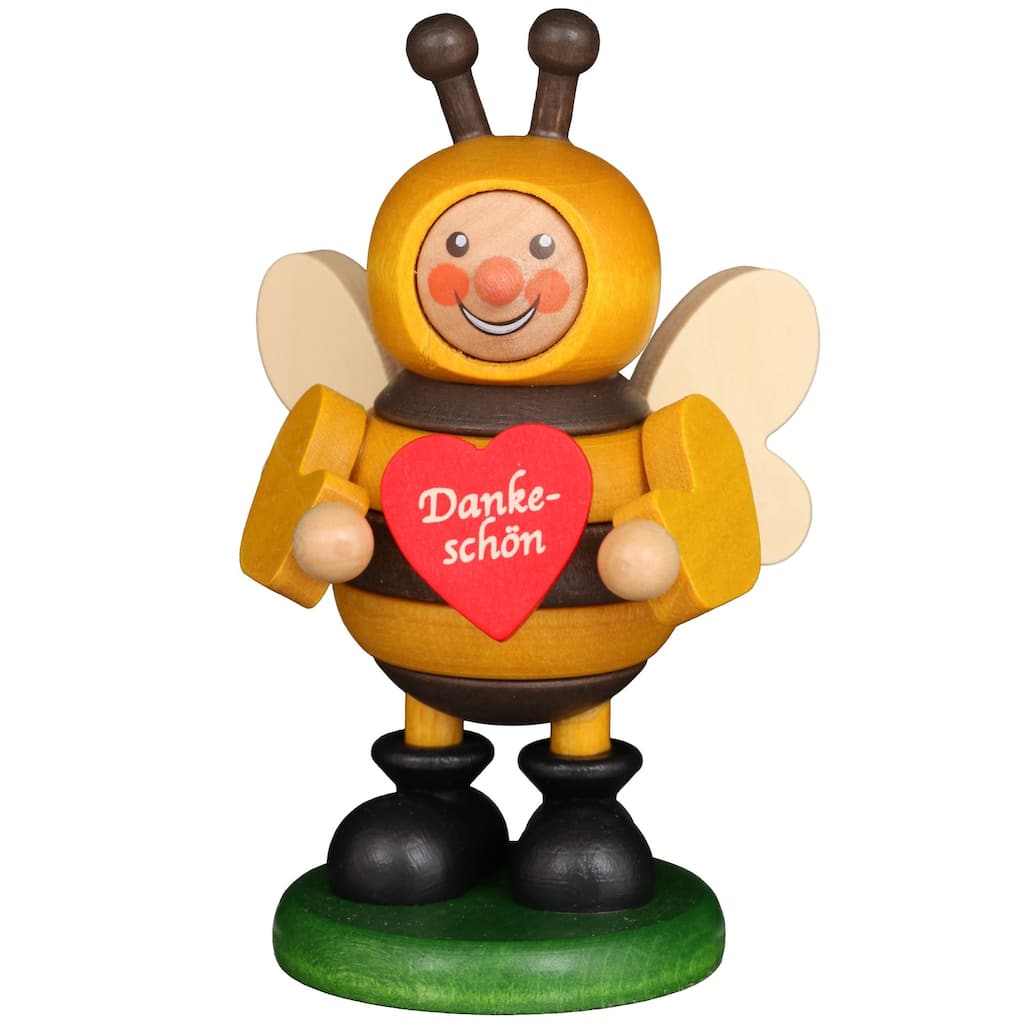 4" Christian Ulbricht Little Hero Bee with Heart Christmas Figurine