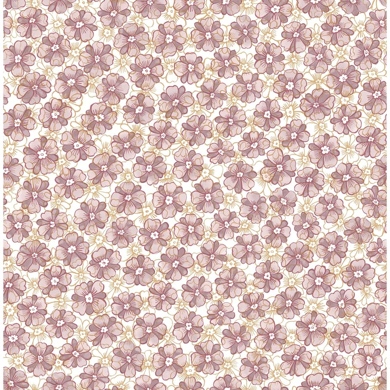 A-Street Prints Allison Lavender Floral Wallpaper