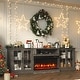 preview thumbnail 45 of 52, 98" Farmhouse TV Stand with 36" Fireplace for TVs up to 100"