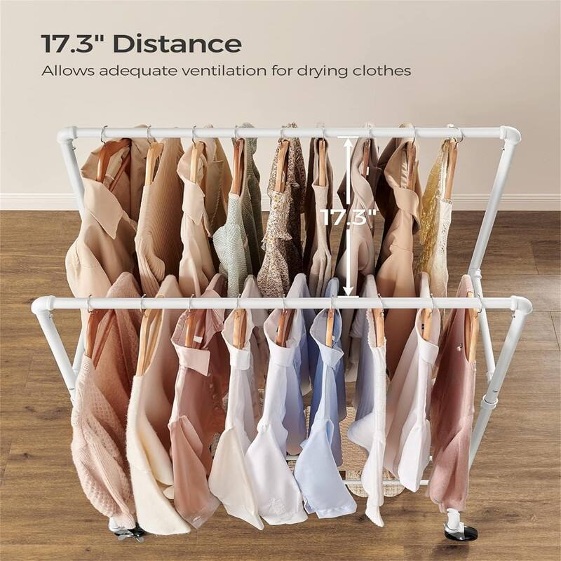 39.4 Inch Clothing Rack with Storage Shelf