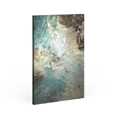 Strick & Bolton 'Aqua Marble' Premium Giclee Gallery Wrapped Canvas