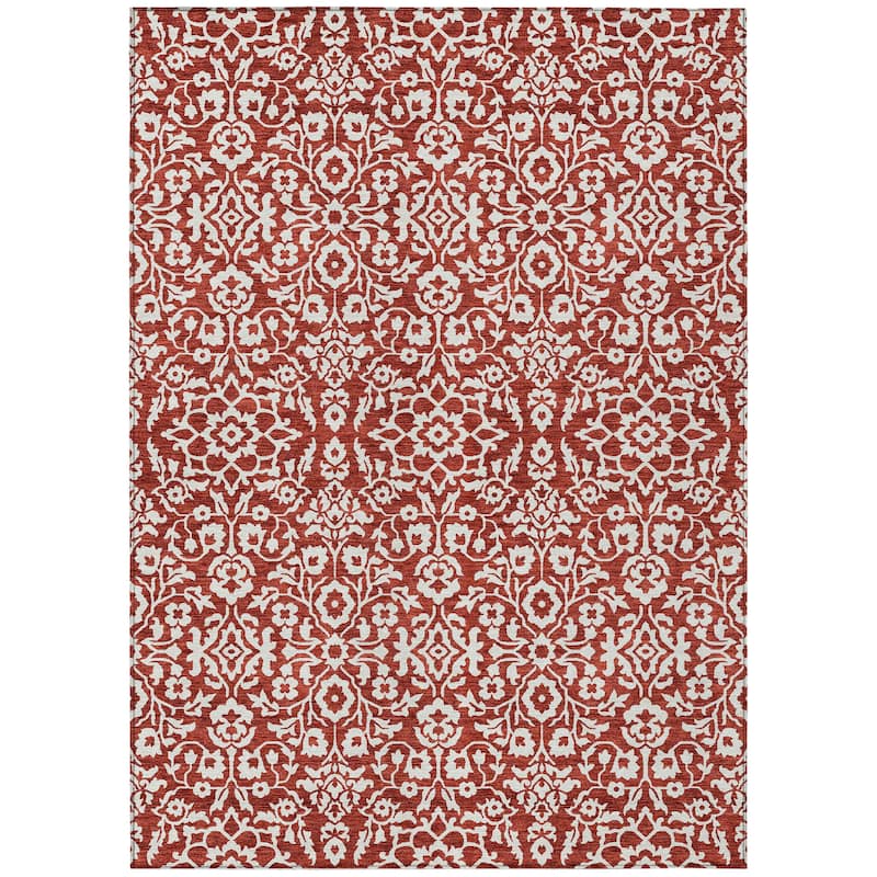 Machine Washable Indoor/ Outdoor Chantille Traditional Farmhouse Rug