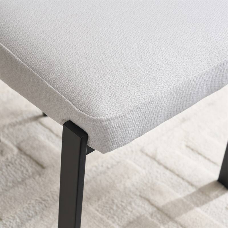 Dining Room Chairs Set of 2,Upholstered Boucle Kitchen Dining Chairs