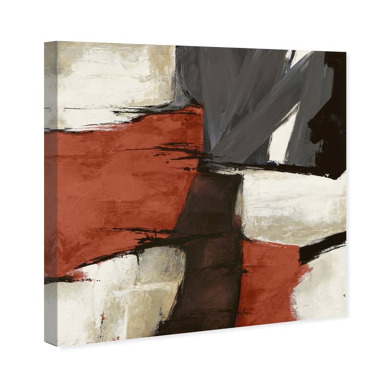 Wynwood Studio Abstract Sai - Rubrum 1SN767 Red Bronze and Copper Modern & Contemporary Wall Art Canvas Print