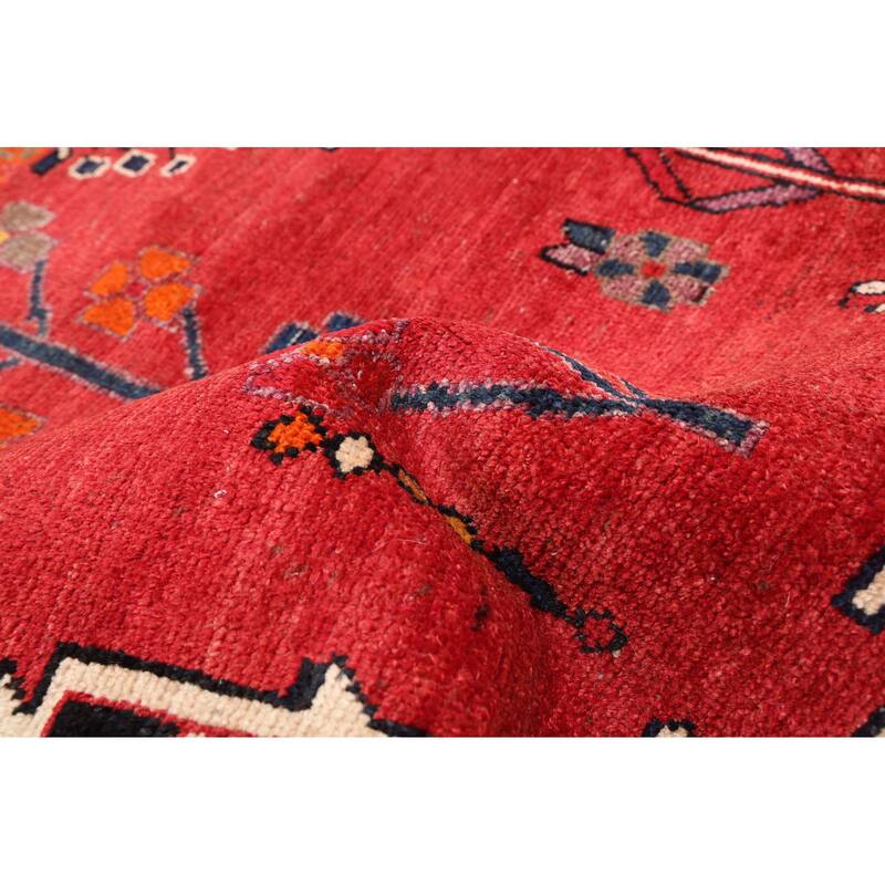 ECARPETGALLERY Hand-knotted Konya Anatolian Red Wool Rug - 4'9 x 9'7