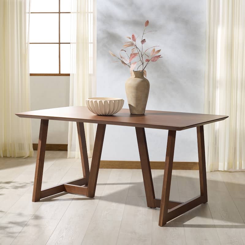 SAFAVIEH Couture Leroux Rectangle Wood Dining Table - 63"W x 35"D x 30"H
