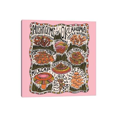 iCanvas "Mushrooms Of Oklahoma" by Doodle By Meg Canvas Print