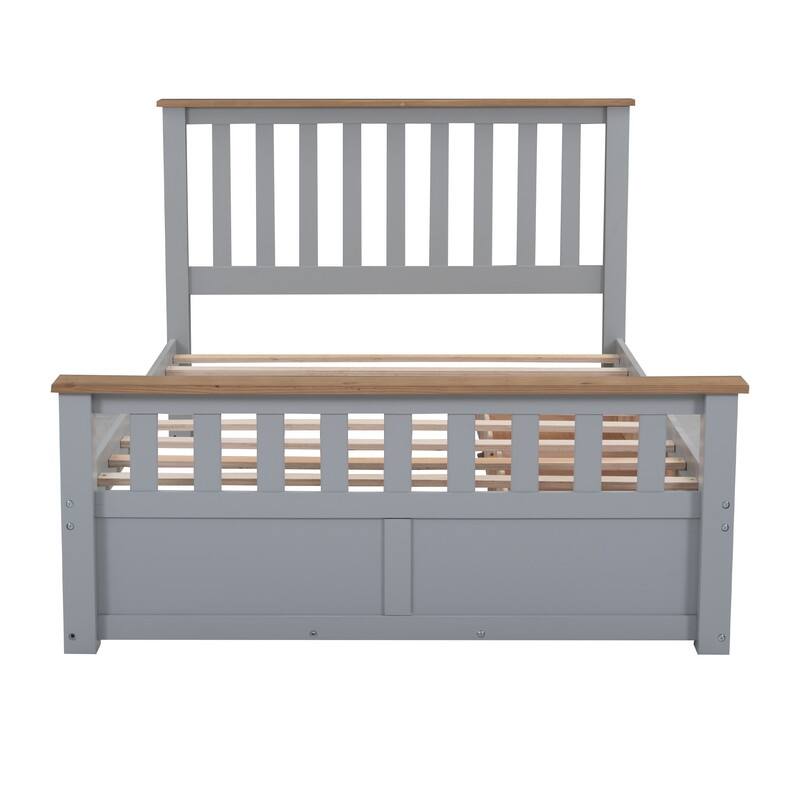 3-Pieces/1-Piece Bedroom Sets Full/Queen Size Platform Bed with Nightstand(USB Charging Ports) and 6-Drawer Storage Chest