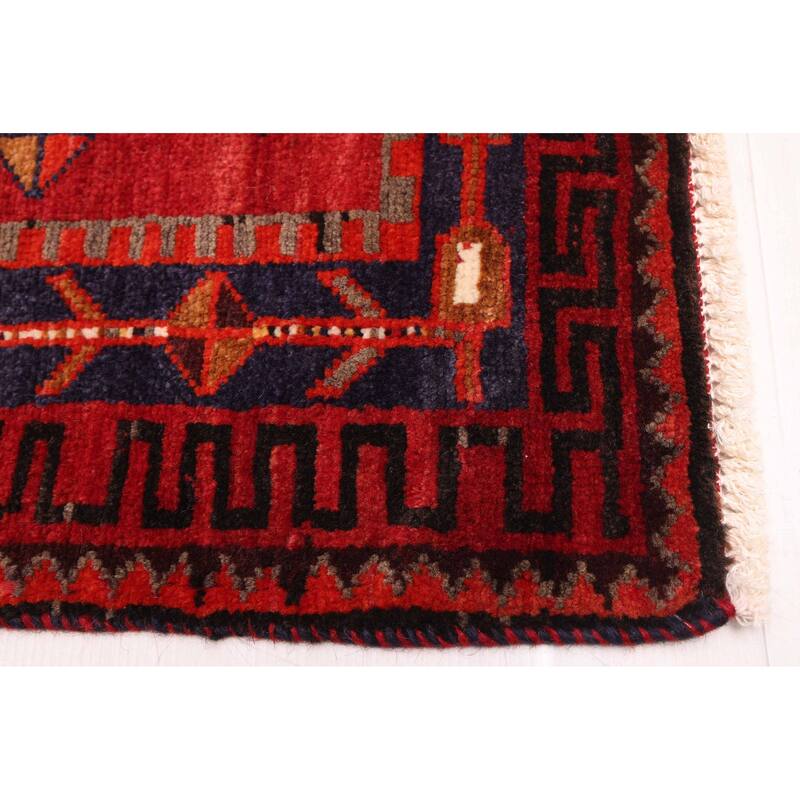 ECARPETGALLERY Hand-knotted Melis Vintage Red Wool Rug - 5'1 x 7'4