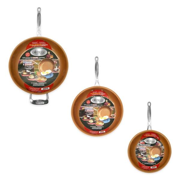 Shop Gotham Steel Ti Cerama Nonstick Fry Pan By Chef Daniel Green Overstock 12377883