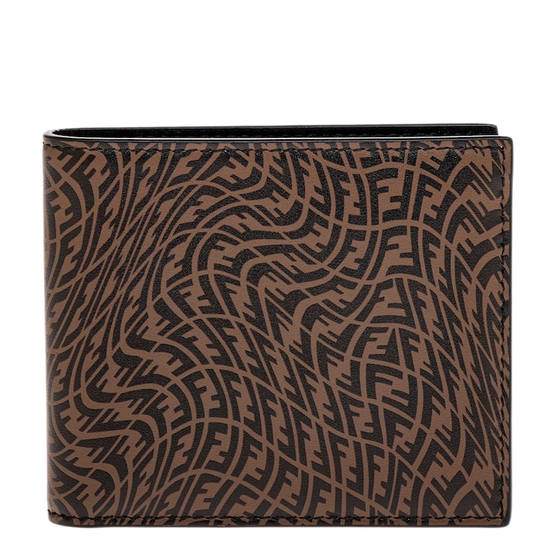 Fendi Vertigo Bifold Wallet - Brown and Black