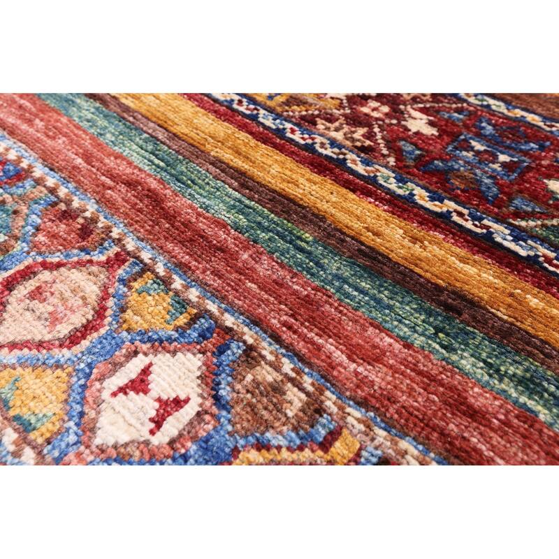 Golden Nile Khorjin Persian Gabbeh Handmade Wool Rug - 2' 7" X 4' 1"