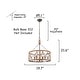 preview thumbnail 5 of 6, Oaks Aura Rustic Farmhouse 4-Light Wood Ceiling Light Drum Shabby Chic Wood Chandelier