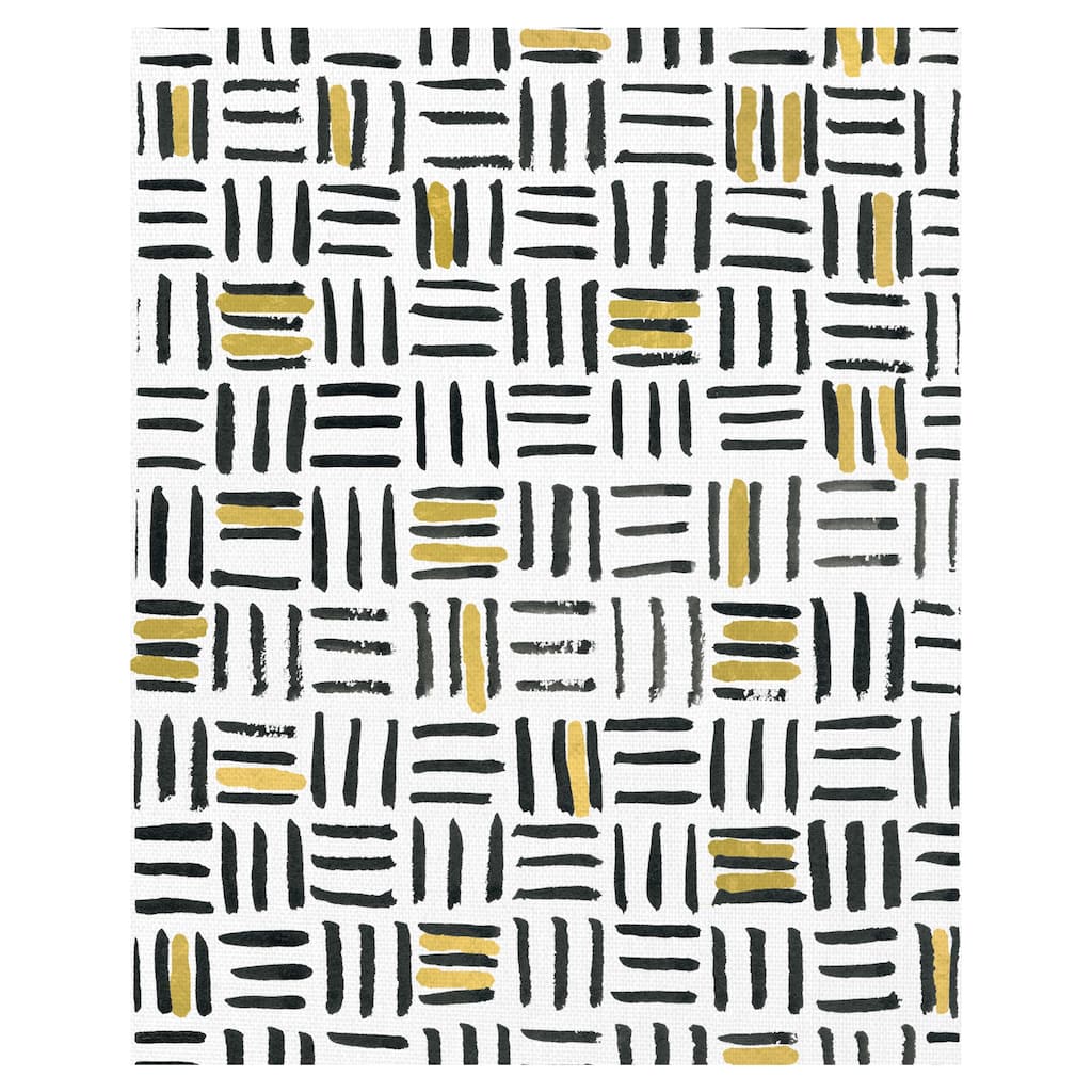 Thatch with Gold by Emma Jones Canvas Art Print