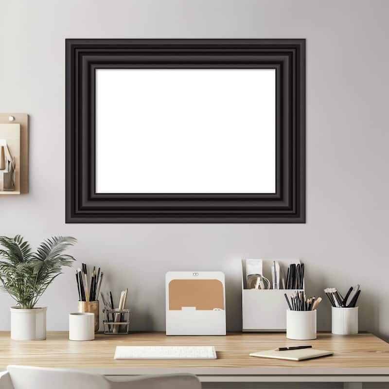 Amanti Art Colonial Black Framed Dry Erase Magnetic Board