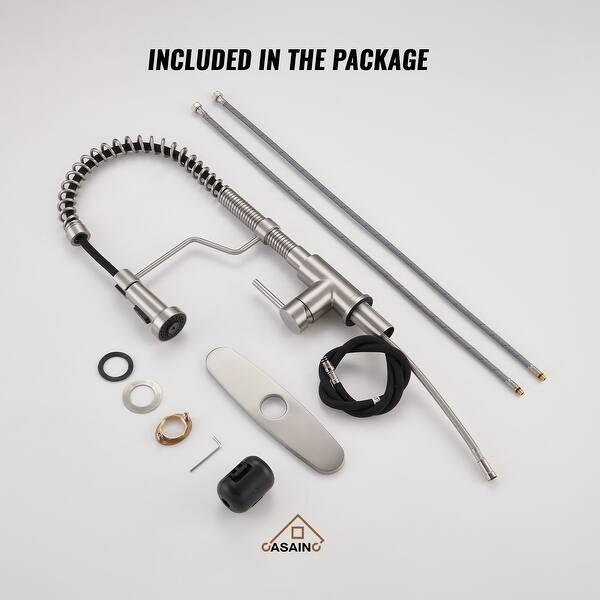 dimension image slide 5 of 6, All-in-One Kit Undermount Single Bowl 16 Gauge Nano Brushed Stainless Steel Workstation Kitchen Sink with Faucet and Accessories