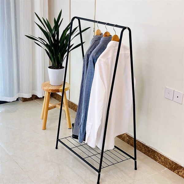 Metal Coat Hanger with Storage Shelf Bed Bath Beyond 37159778