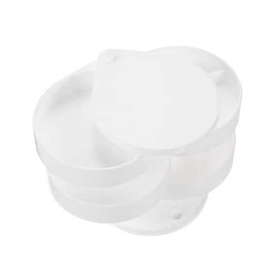 Rotating Jewelry Organizer, 4 Layer Jewelry Storage Box