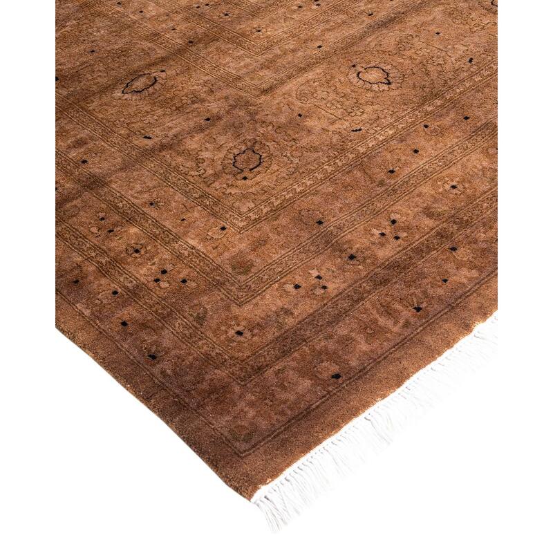 Fine Vibrance One-of-a-Kind Hand-Knotted Area Rug - Beige, 8' 0" x 10' 5" - 8' 0" x 10' 5"
