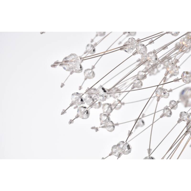 Rylee Gold 9-Light Metal & Crystal Orb Chandelier