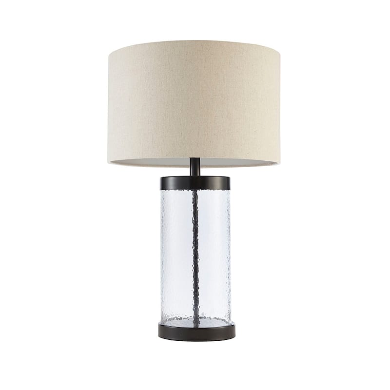 Glass Cylinder Table Lamp for living room,bedroom,and dining room