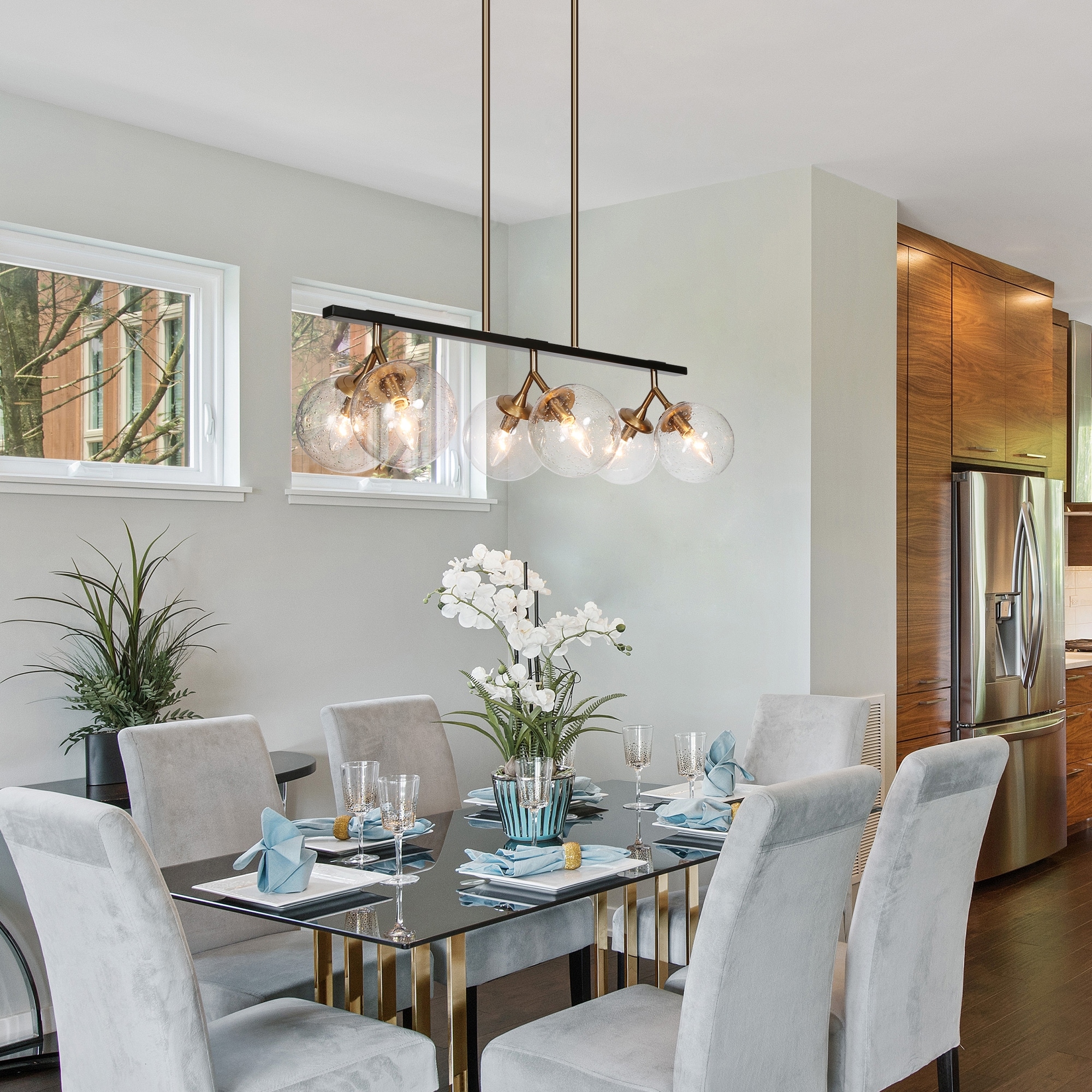 Contemporary dining table lights sale