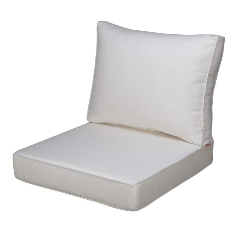 Sunbrella Outdoor Cushions, Outdoor Deep Seat Cushions Set for Chairs - 23" W x 24.5" D