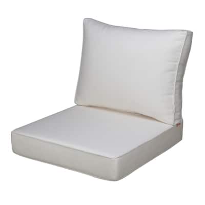 Sunbrella Outdoor Cushions, Outdoor Deep Seat Cushions Set for Chairs - 23" W x 24.5" D