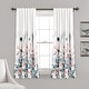 preview thumbnail 15 of 26, The Curated Nomad Luminet Flora Room Darkening Window Curtain Panel Pair 52x63 - Coral