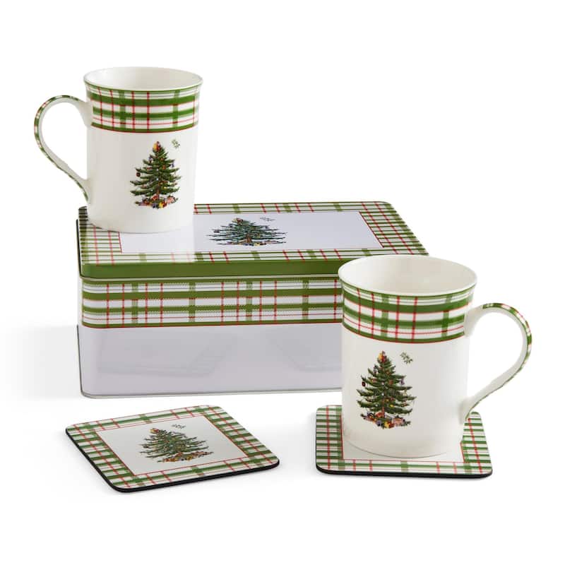 Spode Annual Mug and Tin 5 Piece Set - 12 oz mug - 2025 - 12 oz mug