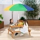preview thumbnail 14 of 38, Costway 3-in-1 Kids Picnic Table Wooden Outdoor Sand & Water Table - See Details