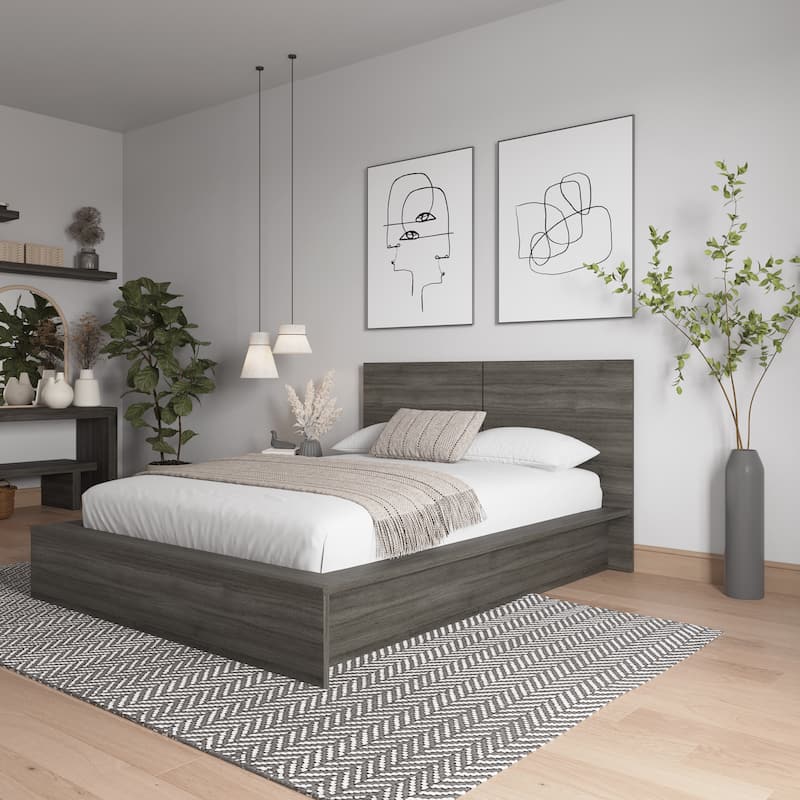 James 3-Piece Bedroom Set with Bed, Headboard, and Nightstand