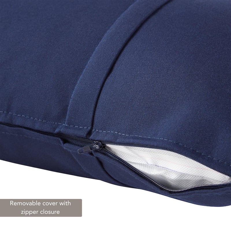 Greendale Home Fashions Sunbrella 21" x 14" Rectangle Outdoor Throw Pillow (Set of 2)